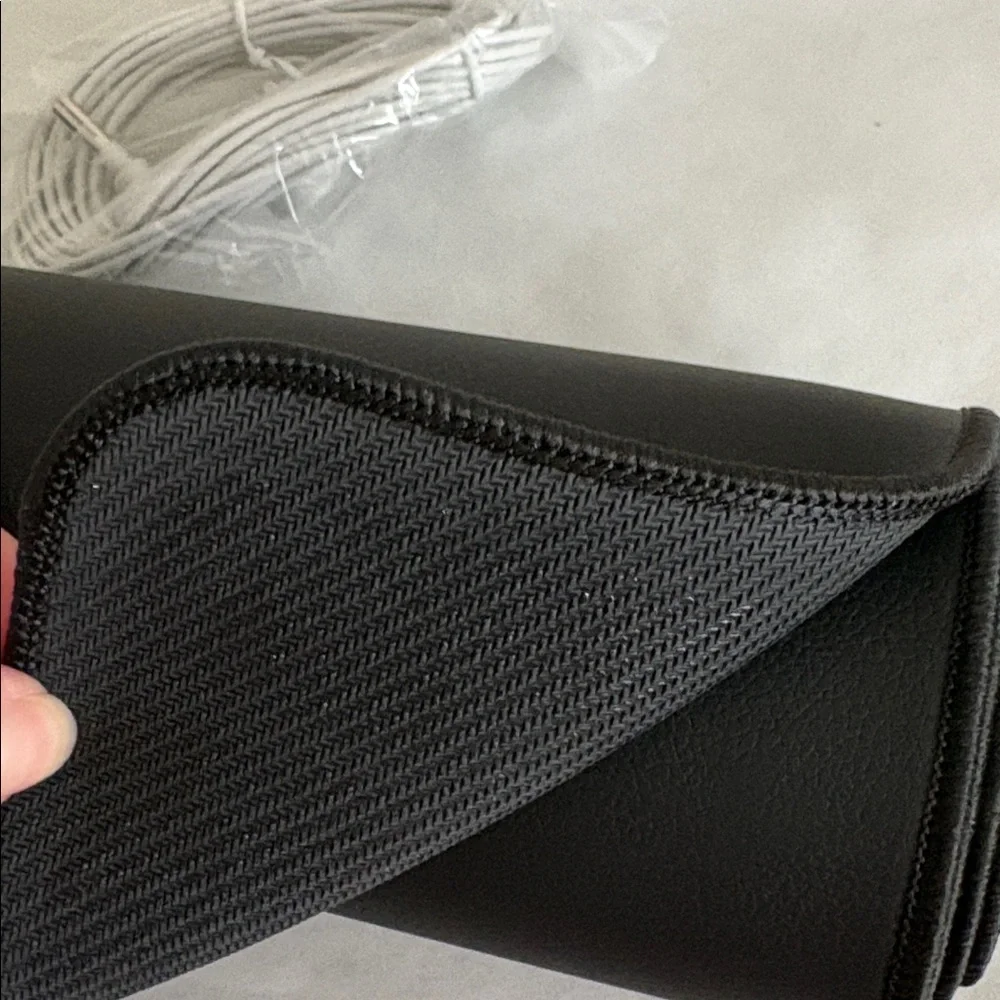Black Leatherette Grounding Mat for Feet 3MM Thickened Earthing Pad new in box